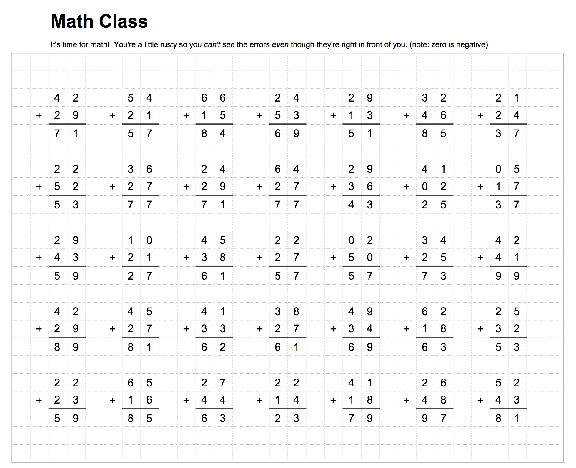 RC3CTF 2017 - Math Class Writeup